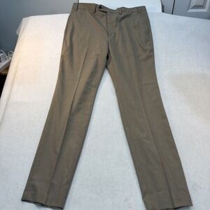 Lauren Ralph Lauren Men's Black Label Flat-front Khaki/Brown Chino Pants 38x34